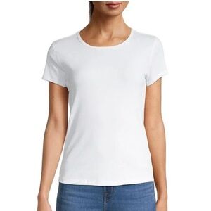 TAHARI White Short Sleeve Tee size 3x